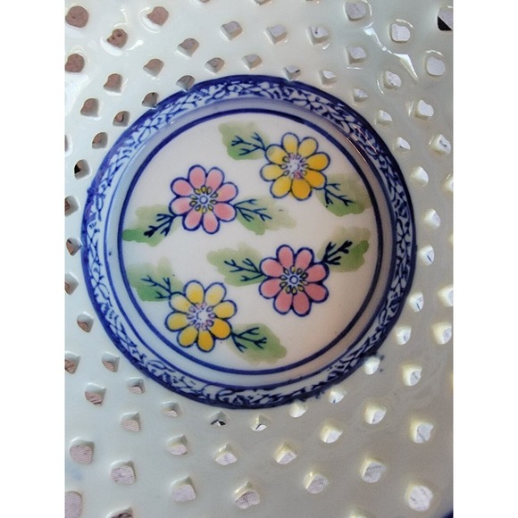 Decorative bowl from China 5.5 Inch Colorful flowers Springcore Countrycore - Picture 7 of 7